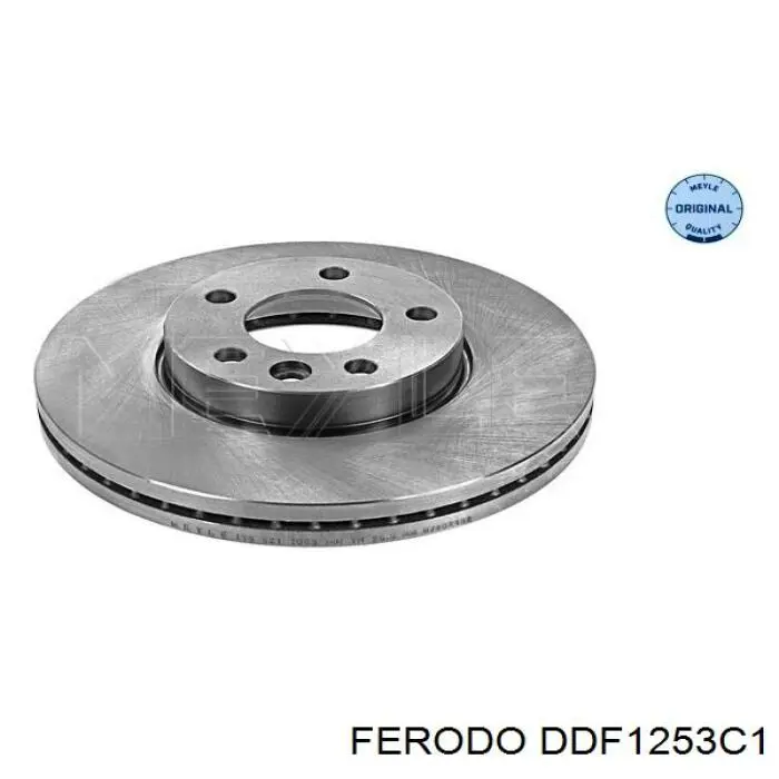 Freno de disco delantero DDF1253C1 Ferodo
