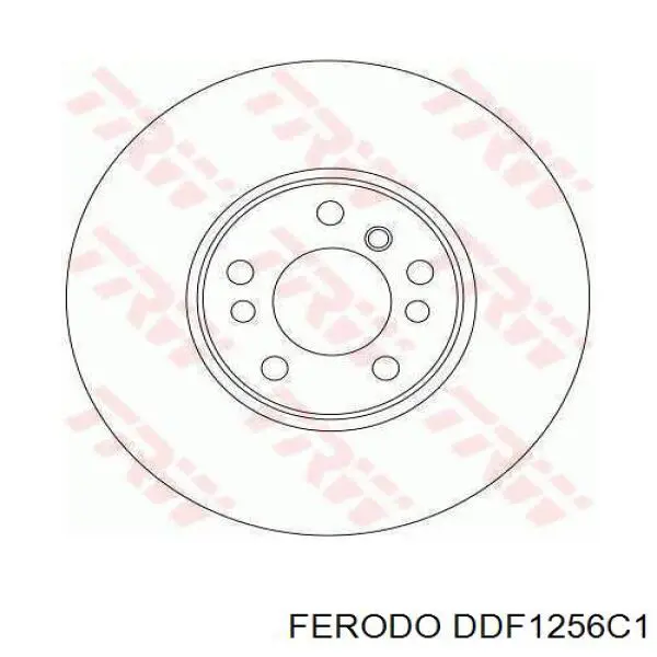 Передний тормозной диск Ferodo DDF1256C1