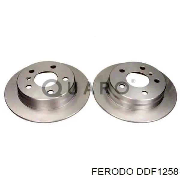 Disco de freno trasero DDF1258 Ferodo