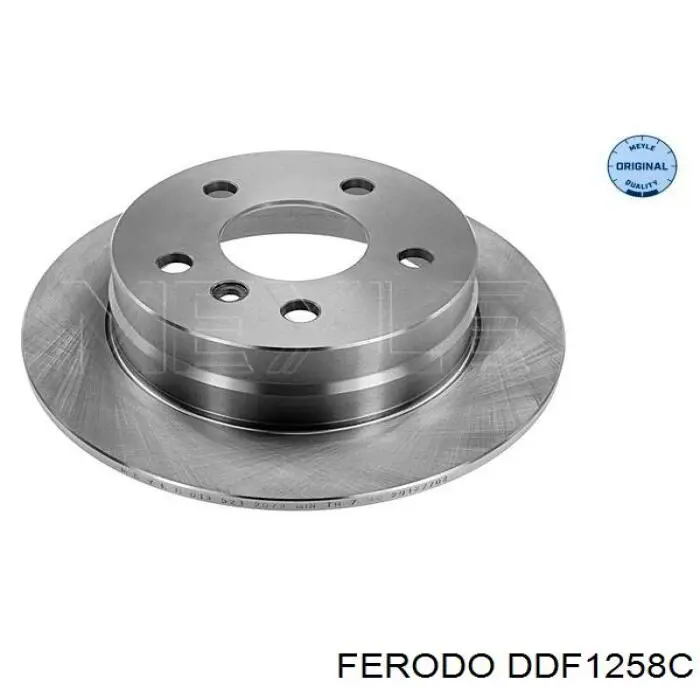 Disco de freno trasero DDF1258C Ferodo
