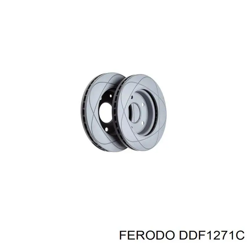 Диск гальмівний передній DDF1271C Ferodo