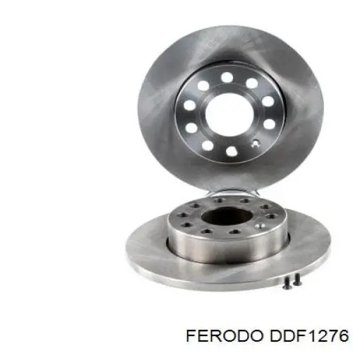 Disco de freno trasero DDF1276 Ferodo