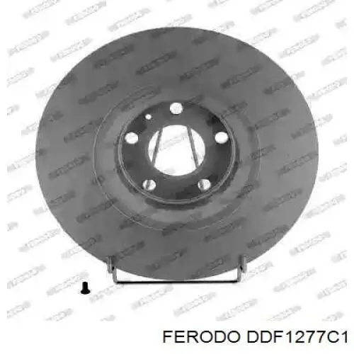 DDF1277C1 Ferodo диск тормозной передний