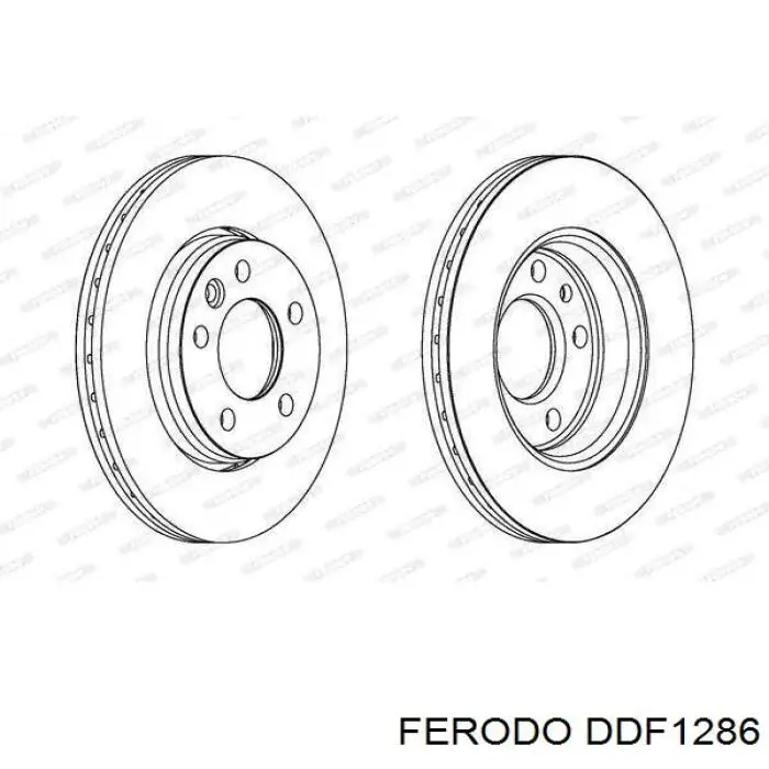 DDF1286 Ferodo Дисковый тормоз