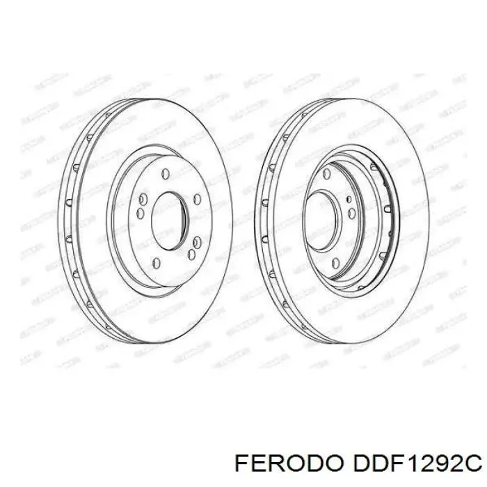 DDF1292C Ferodo тормозные диски