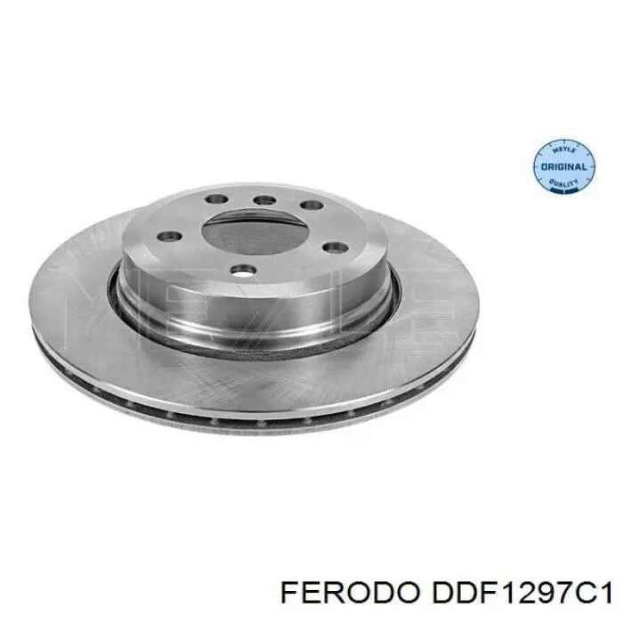 Disco de freno trasero DDF1297C1 Ferodo