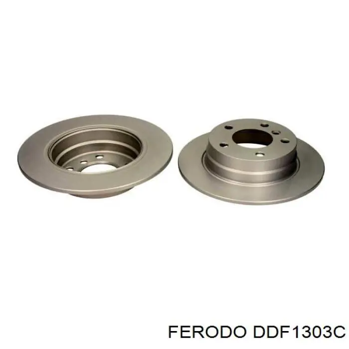DDF1303C Ferodo диск тормозной задний