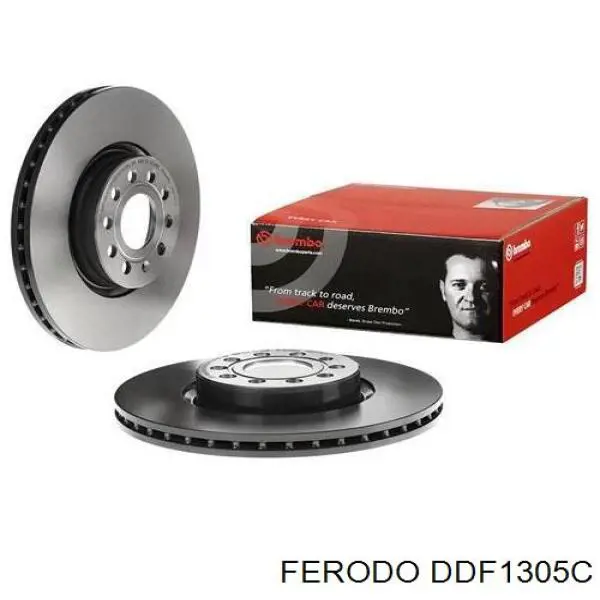 Freno de disco delantero DDF1305C Ferodo