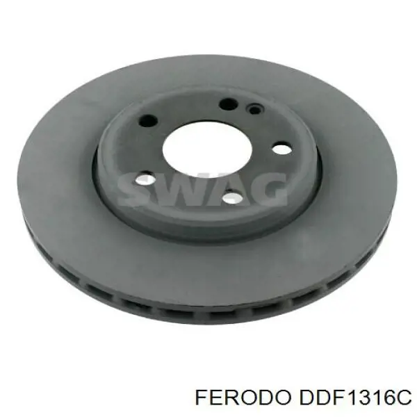 Передние тормозные диски DDF1316C Ferodo