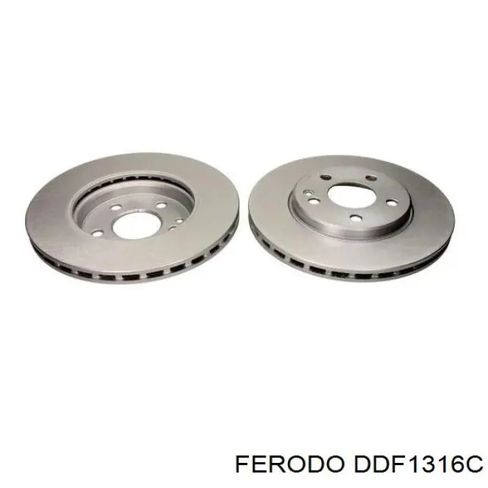 Freno de disco delantero DDF1316C Ferodo