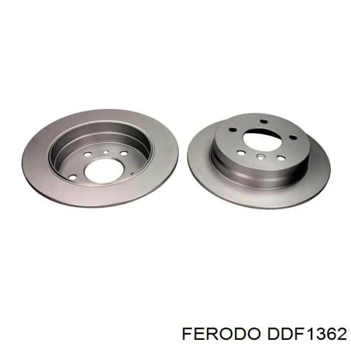Disco de freno trasero DDF1362 Ferodo