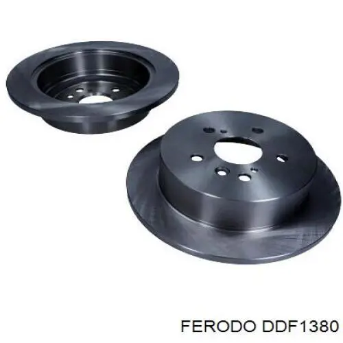 Disco de freno trasero DDF1380 Ferodo