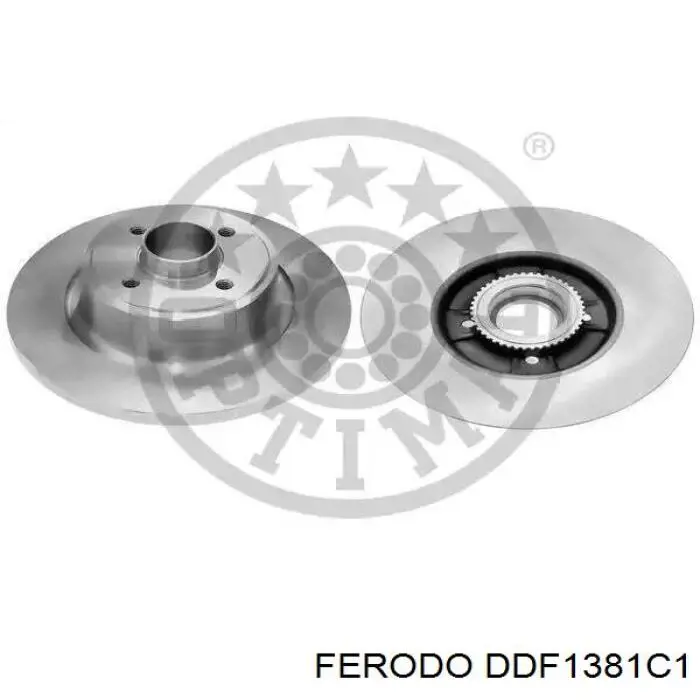 DDF1381C1 Ferodo Дисковый тормоз