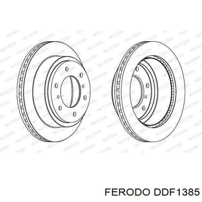 Тормозные диски DDF1385 Ferodo