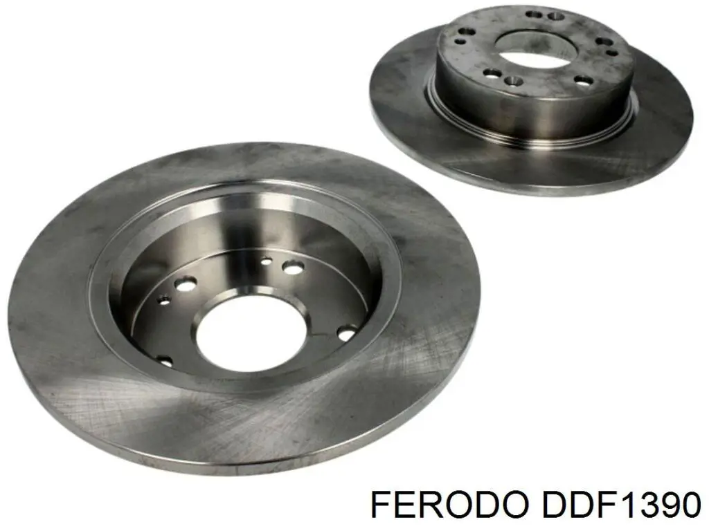 Disco de freno trasero DDF1390 Ferodo