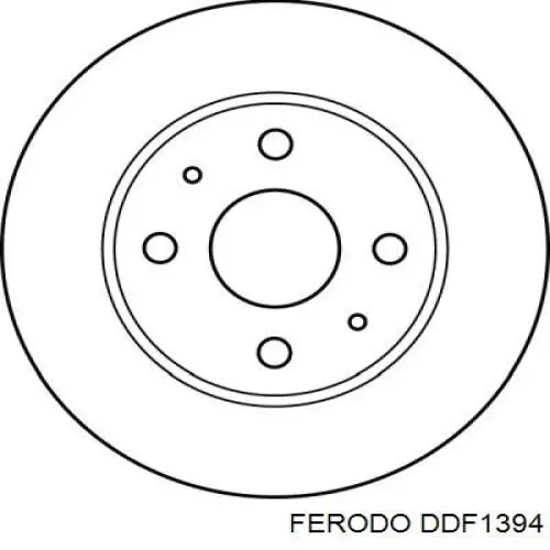 Тормоз дисковый передний Ferodo DDF1394 цена, от 25.45 USD