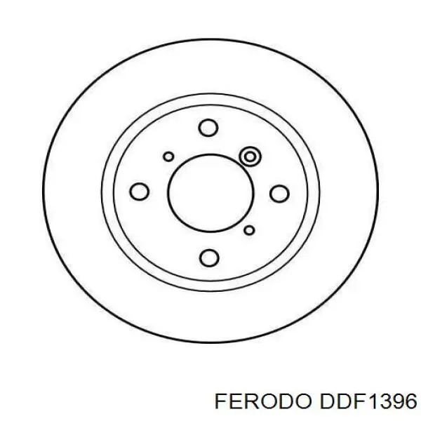 Передний тормозной диск Ferodo DDF1396
