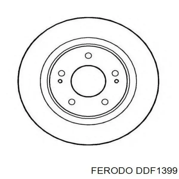 Купить DDF1399 Ferodo Ротор тормозной
