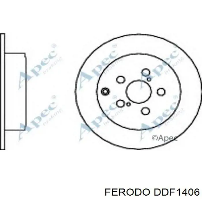 Тормозные диски DDF1406 Ferodo