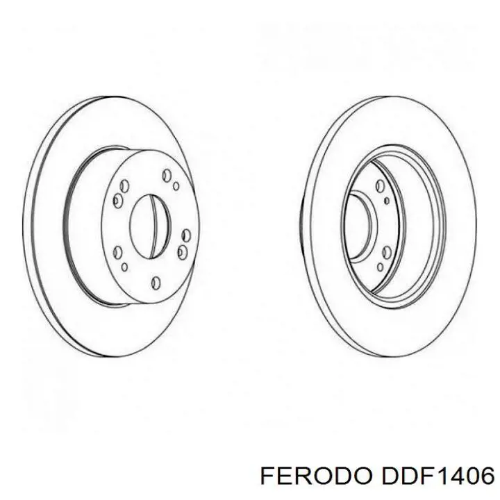 DDF1406 Ferodo Дисковый тормоз