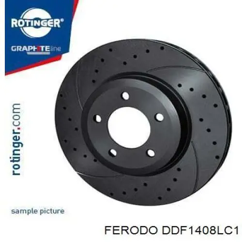 Передние тормозные диски DDF1408LC1 Ferodo
