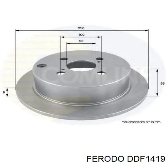 Тормозные диски DDF1419 Ferodo