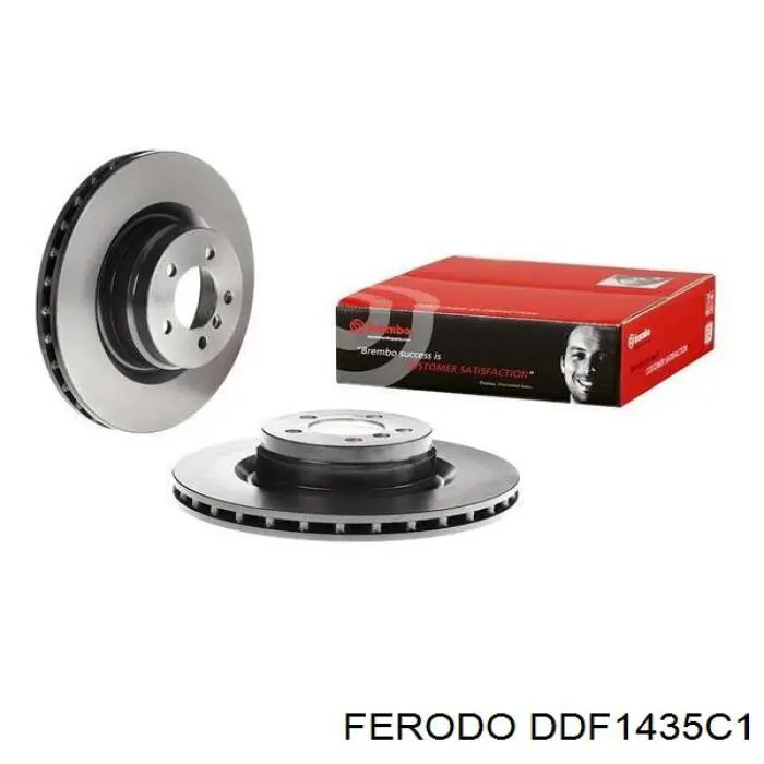 Тормоз дисковый передний Ferodo DDF1435C1 цена, от 92.18 USD