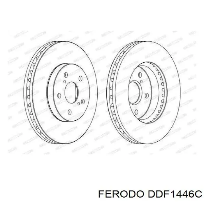 Передние тормозные диски DDF1446C Ferodo