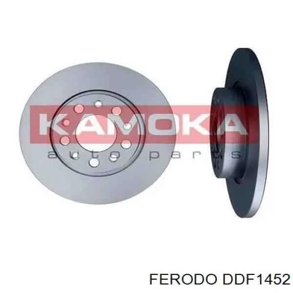 Disco de freno trasero DDF1452 Ferodo