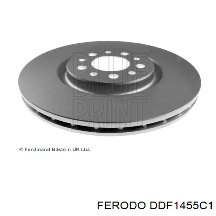 Передние тормозные диски DDF1455C1 Ferodo