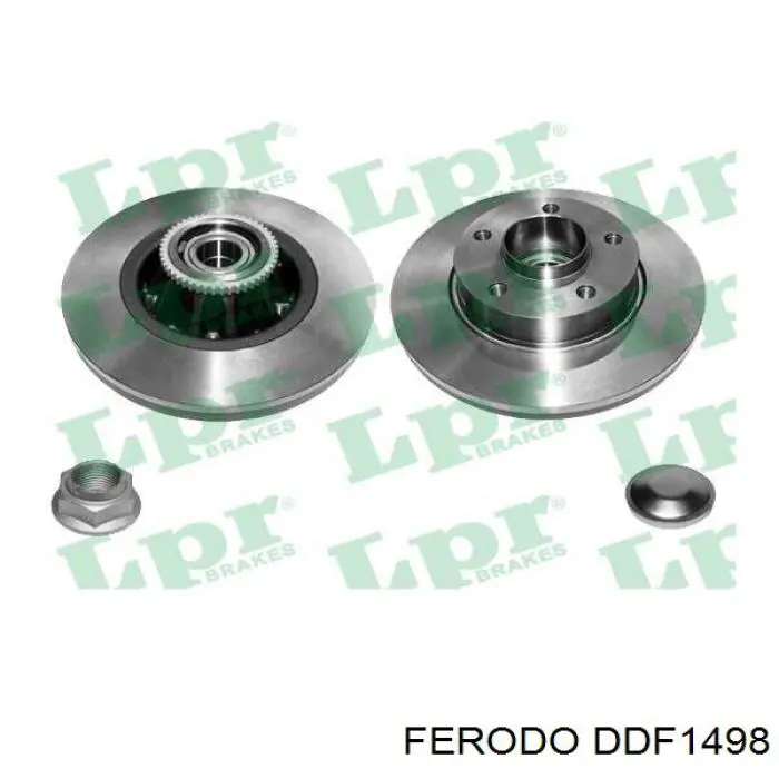 Купить DDF1498 Ferodo Диск тормозной задний