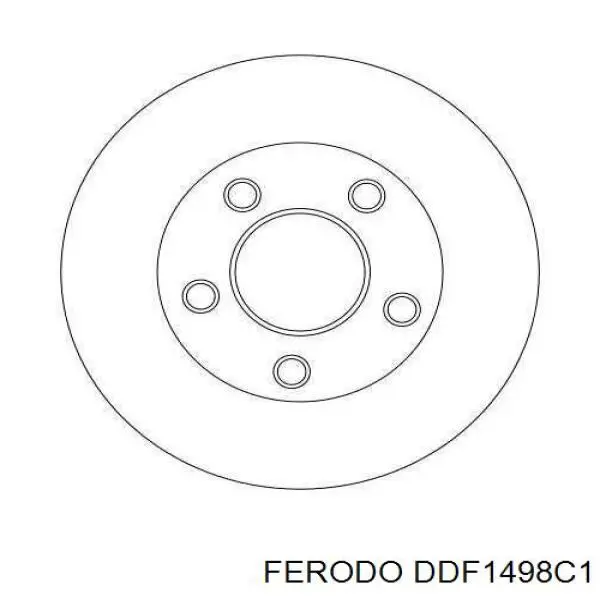 DDF1498C1 Ferodo Дисковый тормоз