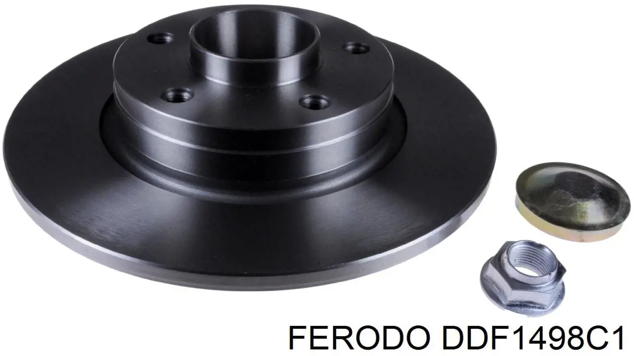 Disco de freno trasero DDF1498C1 Ferodo
