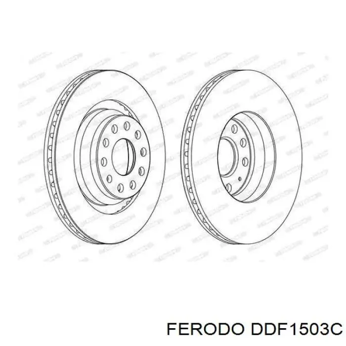 DDF1503C Ferodo тормозные диски