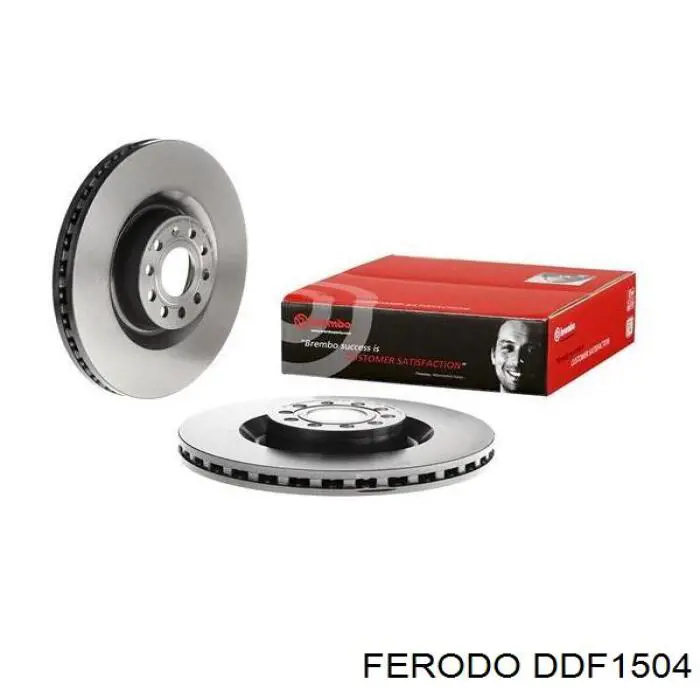 DDF1504 Ferodo диск тормозной передний