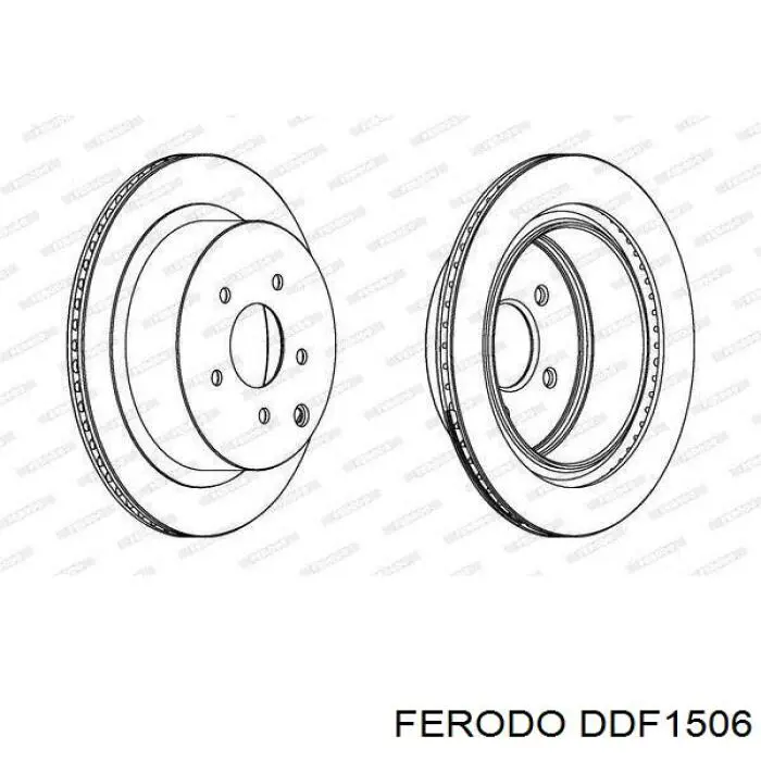Диск тормозной задний Ferodo DDF1506