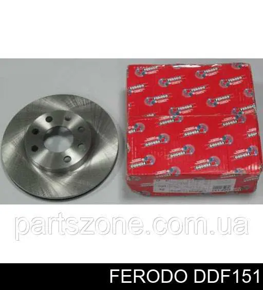 DDF151 Ferodo диск тормозной передний