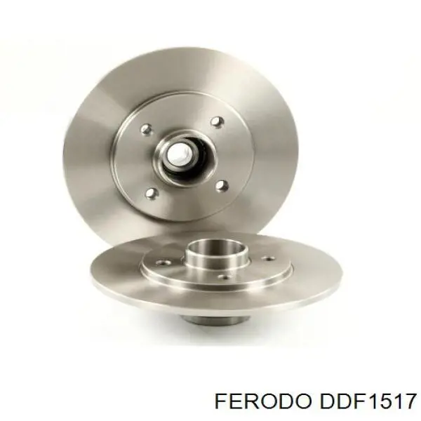 Disco de freno trasero DDF1517 Ferodo