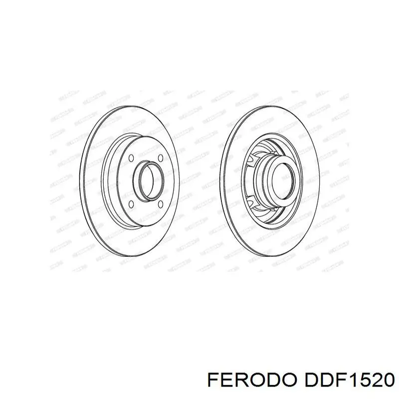 Передний тормозной диск Ferodo DDF1520
