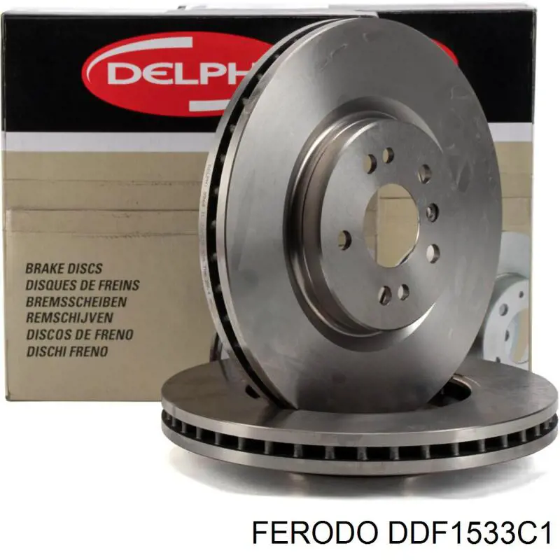 Тормоз дисковый передний Ferodo DDF1533C1 цена, от 108.70 USD