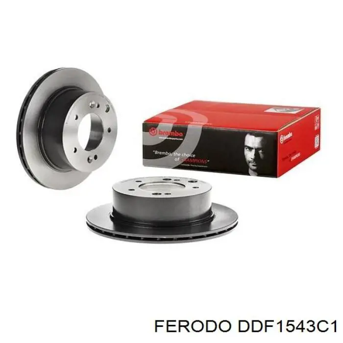 Задний дисковый тормоз Ferodo DDF1543C1