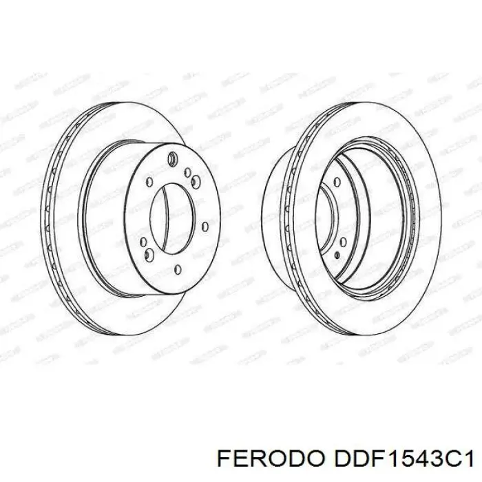 DDF1543C1 Ferodo тормозные диски