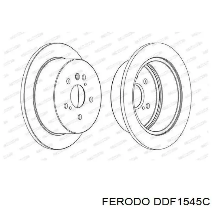 Тормозные диски DDF1545C Ferodo