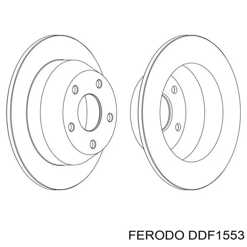 Тормозные диски DDF1553 Ferodo