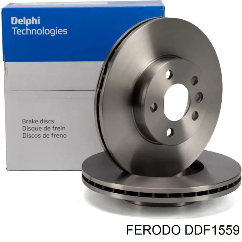 Freno de disco delantero DDF1559 Ferodo