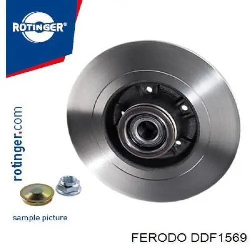 Задний тормозной диск Ferodo DDF1569 цена, от 65.35 USD