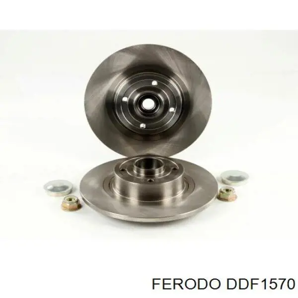 Disco de freno trasero DDF1570 Ferodo