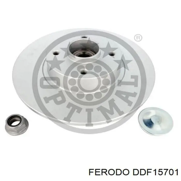 Купить DDF15701 Ferodo Диск тормозной задний