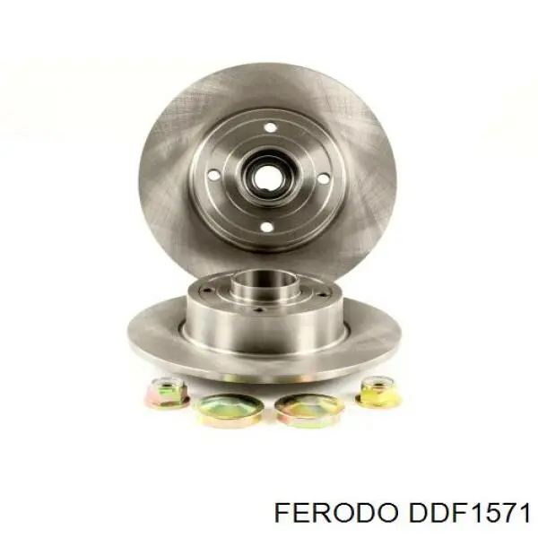 Disco de freno trasero DDF1571 Ferodo