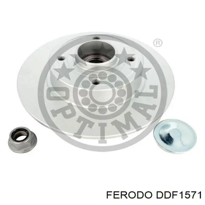 DDF1571 Ferodo диск тормозной задний